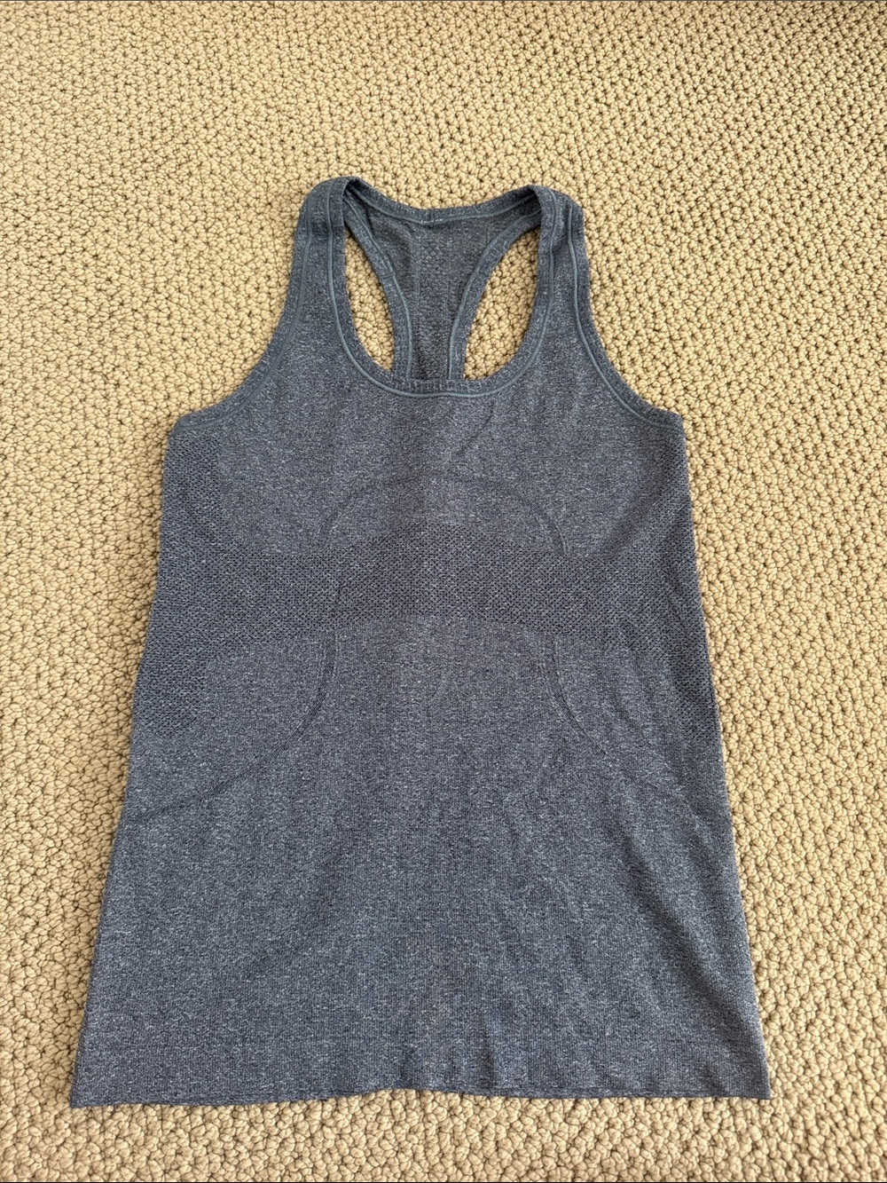 lululemon athletica Heather Charcoal Racerback Tank
